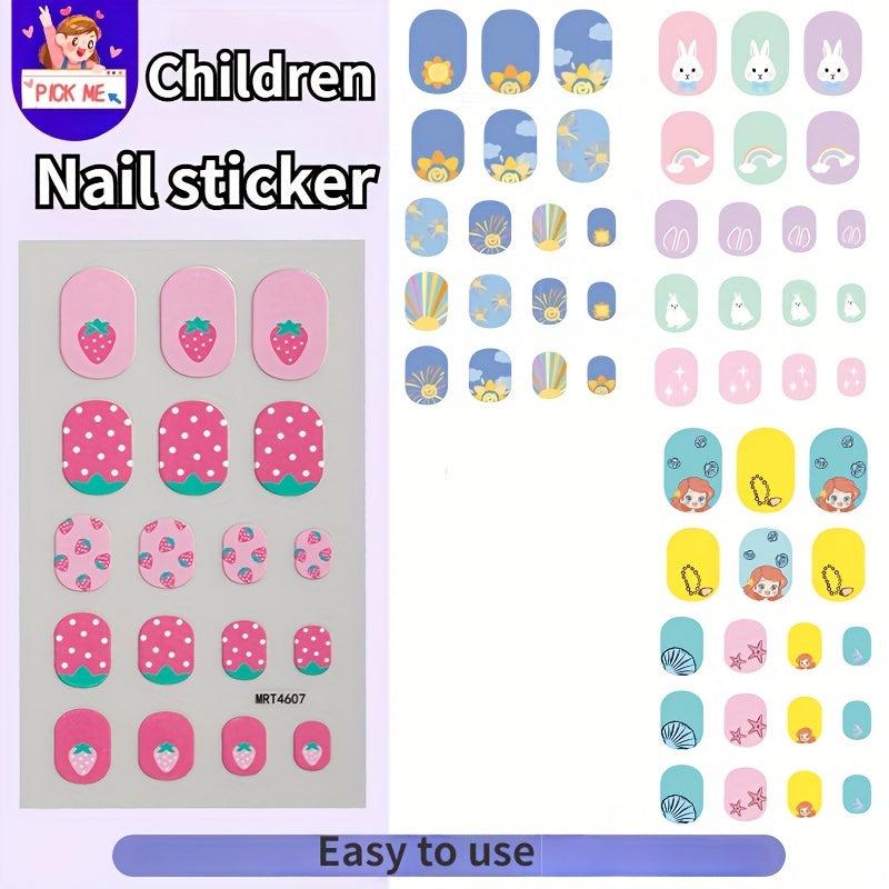 Kids' Cartoon Nail Art Stickers Waterproof DIY Decoration