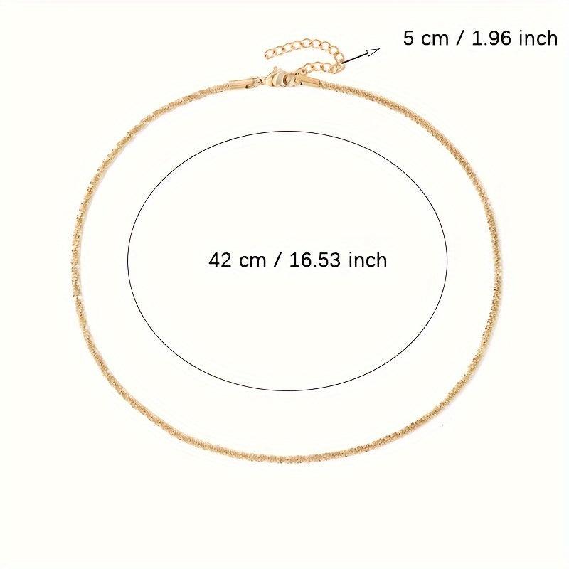 Glitter Necklace Clavicle Chain Party Jewelry Christmas Gift
