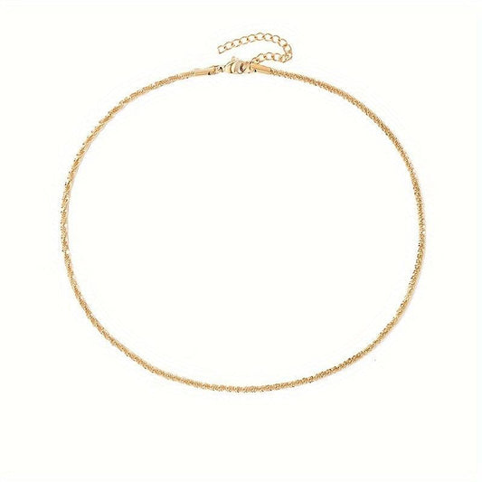 Glitter Necklace Clavicle Chain Party Jewelry Christmas Gift