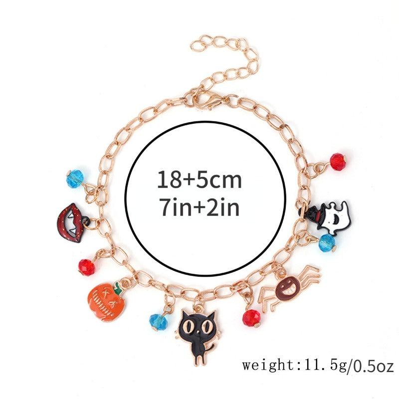 Christmas Bracelet Alloy Santa Claus Reindeer Red Snowman Crystal Bracelet