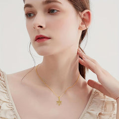 Golden Tree Of Life Star Pendant Necklace Party Jewelry