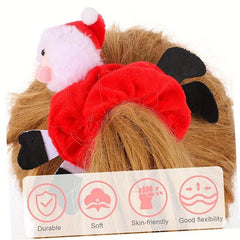 Snowflake Hair Hoop Ponytail Braid Christmas Accessory