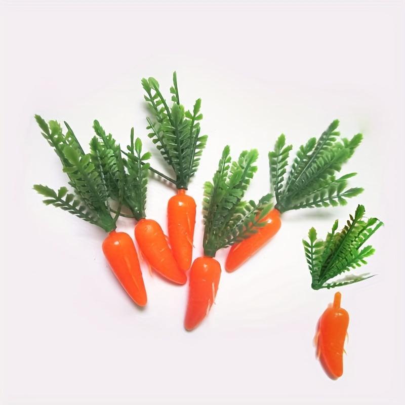 4pcs Storage Basket 6pcs Carrot Kitchen Toy Doll House Simulation Object