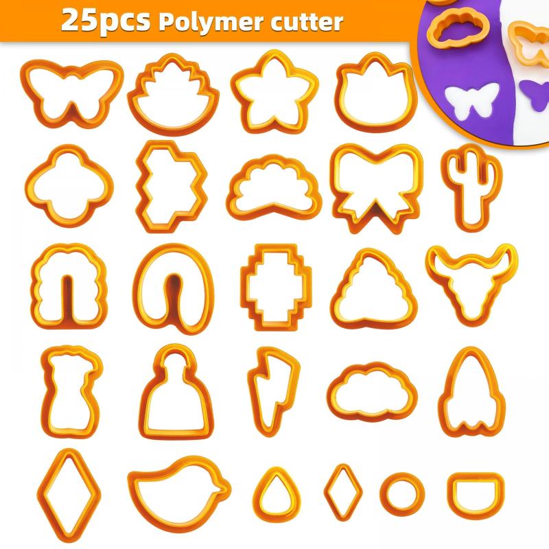 25Pcs Clay Cutters Set for Craft Decoration