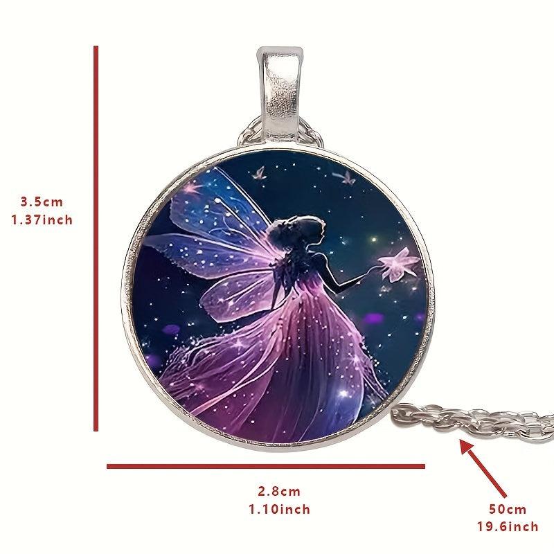 Cartoon Fairy Bead Pendant Necklace - Gift for Special Occasions