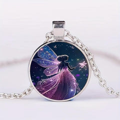 Cartoon Fairy Bead Pendant Necklace - Gift for Special Occasions
