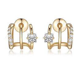 Triple Hoop Earrings Double layer Women Jewelry