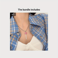 Crystal Pendant Necklace Lollipop Clavicle Chain