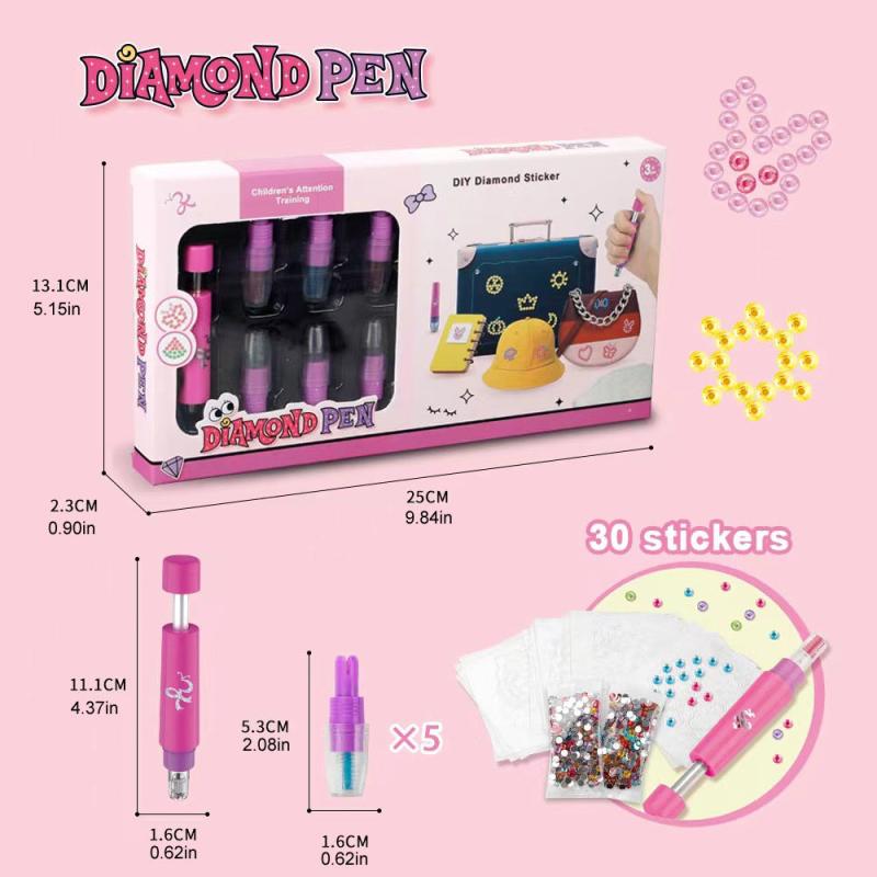 Kids DIY Toy Set: Drill Machine with 120 Diamonds