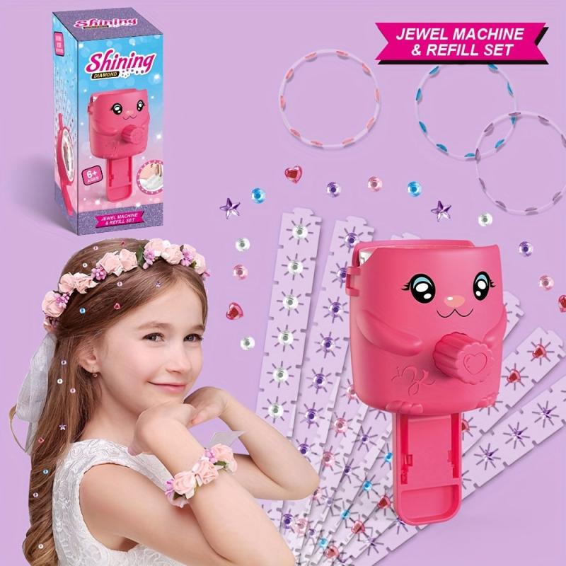 Kids DIY Toy Set: Drill Machine with 120 Diamonds