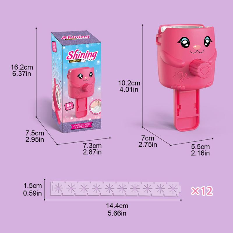 Kids DIY Toy Set: Drill Machine with 120 Diamonds