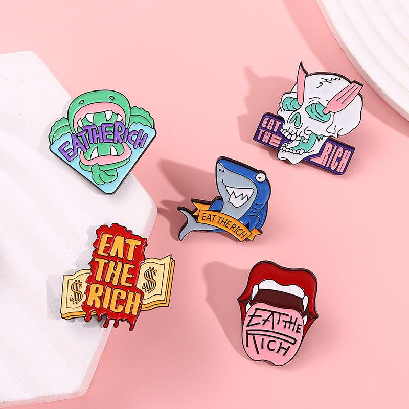 Creative Cartoon Jewelry Brooch for Fun Outfits