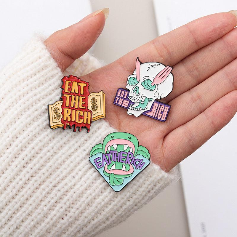 Creative Cartoon Jewelry Brooch for Fun Outfits