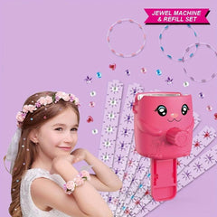 Magic Stickers Drill Machine Makeup Hair Accessories Stickers Toys
