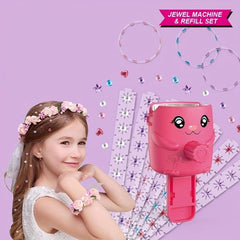 Magic Stickers Drill Machine Makeup Hair Accessories Stickers Toys