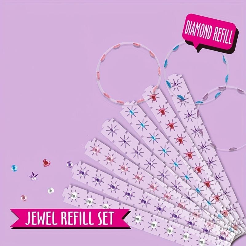 Magic Stickers Drill Machine Makeup Hair Accessories Stickers Toys