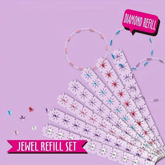 Magic Stickers Drill Machine Makeup Hair Accessories Stickers Toys