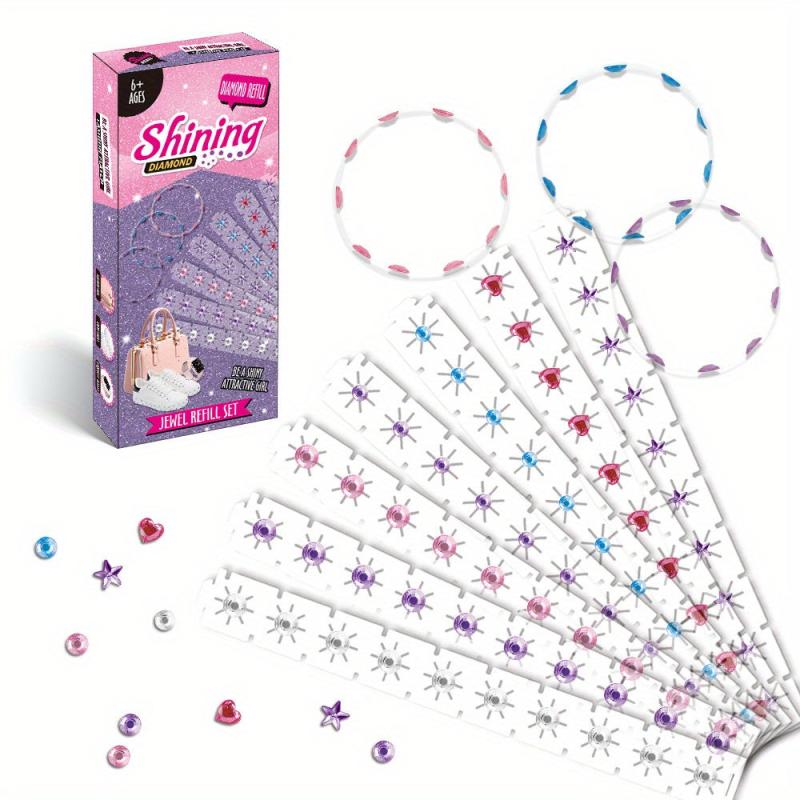 Magic Stickers Drill Machine Makeup Hair Accessories Stickers Toys