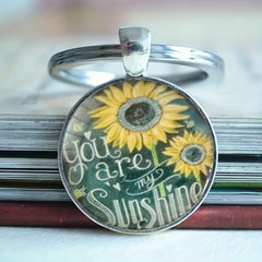 Sunflower Keychain Banquet Jewelry Gift For Boys Girls