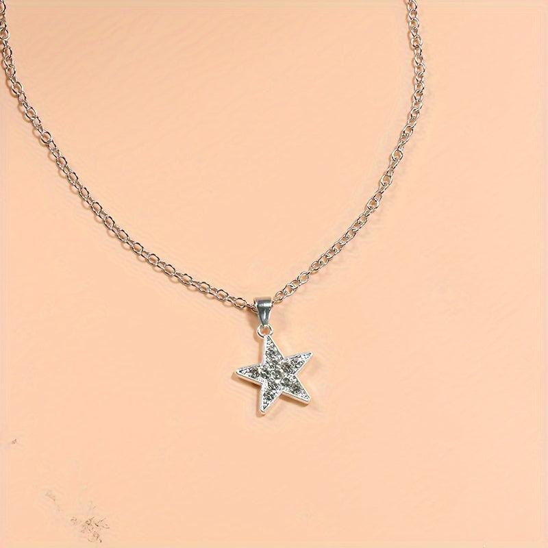 Pentagram Pendant Necklace Party Jewelry Birthday Gift