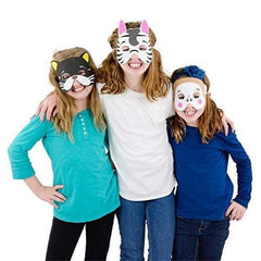 Animal Masks Party Favors For Kids Dress Up Set With 24 Different Types