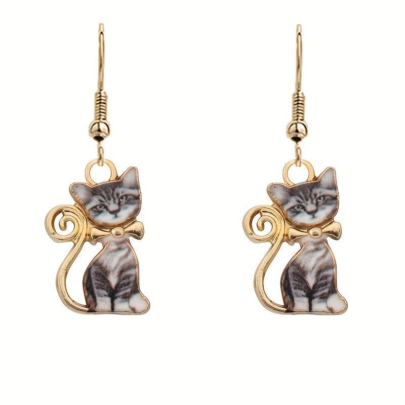 Funny Cat Earrings Versatile Ear Hooks