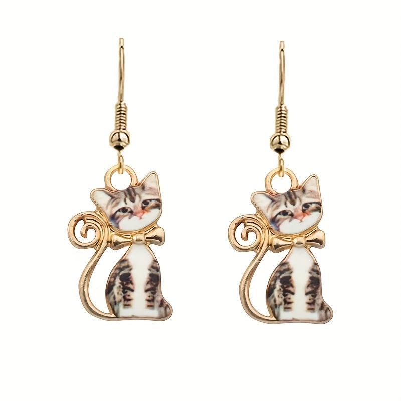 Funny Cat Earrings Versatile Ear Hooks