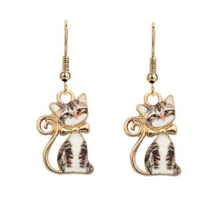 Funny Cat Earrings Versatile Ear Hooks