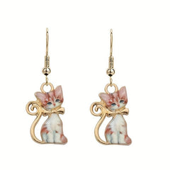 Funny Cat Earrings Versatile Ear Hooks