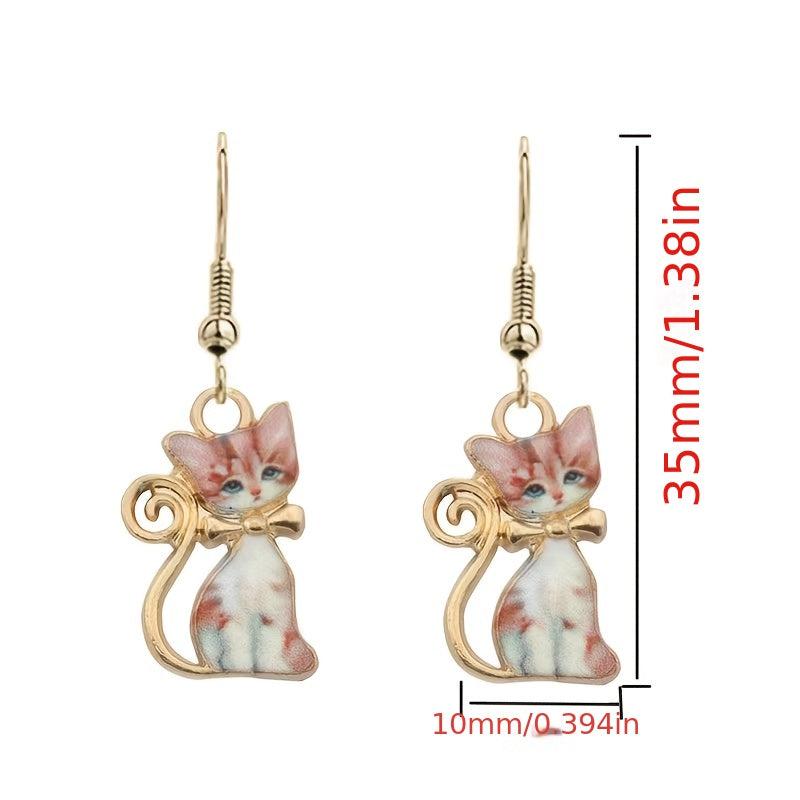 Funny Cat Earrings Versatile Ear Hooks
