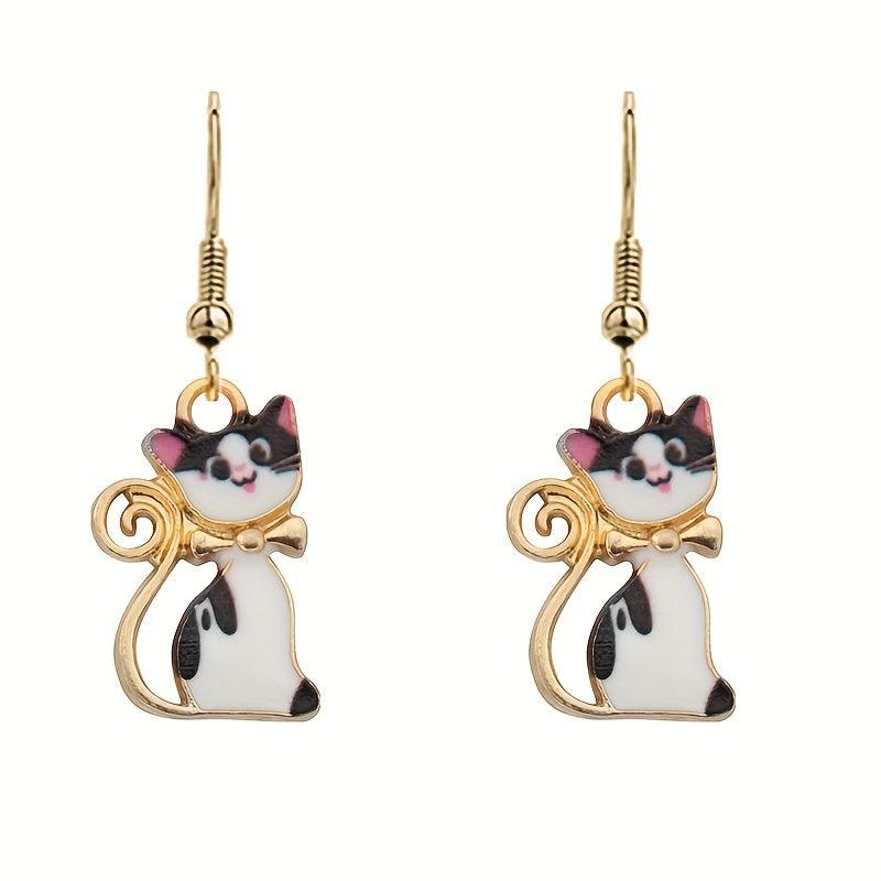 Funny Cat Earrings Versatile Ear Hooks