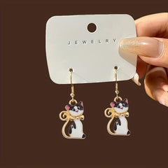 Funny Cat Earrings Versatile Ear Hooks