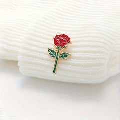 Japanese Rose Flower Brooch Creative Bag Accessory for Friends