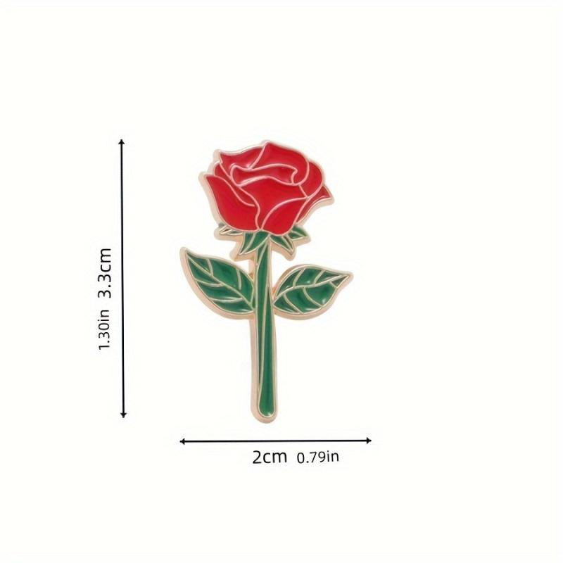 Japanese Rose Flower Brooch Creative Bag Accessory for Friends