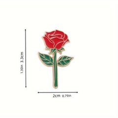 Japanese Rose Flower Brooch Creative Bag Accessory for Friends