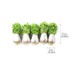 Dollhouse Mini Cabbage Vegetables 5pcs Pack Simulated Life Scenes