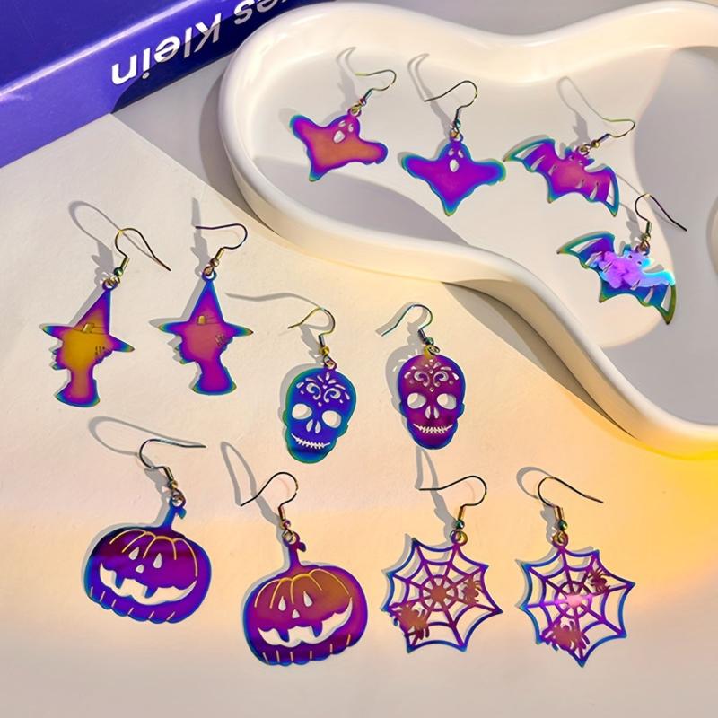 Halloween Funny Dangle Earrings Cartoon Drop Stud Gift Girls Spooky