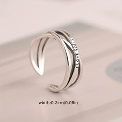Intertwined Ring Party Jewelry Adjustable Index Finger Open Ring
