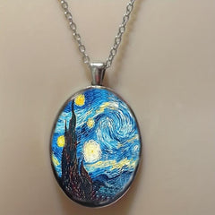 Creative Round Pendant Necklace for Anniversary Party Toy Gift