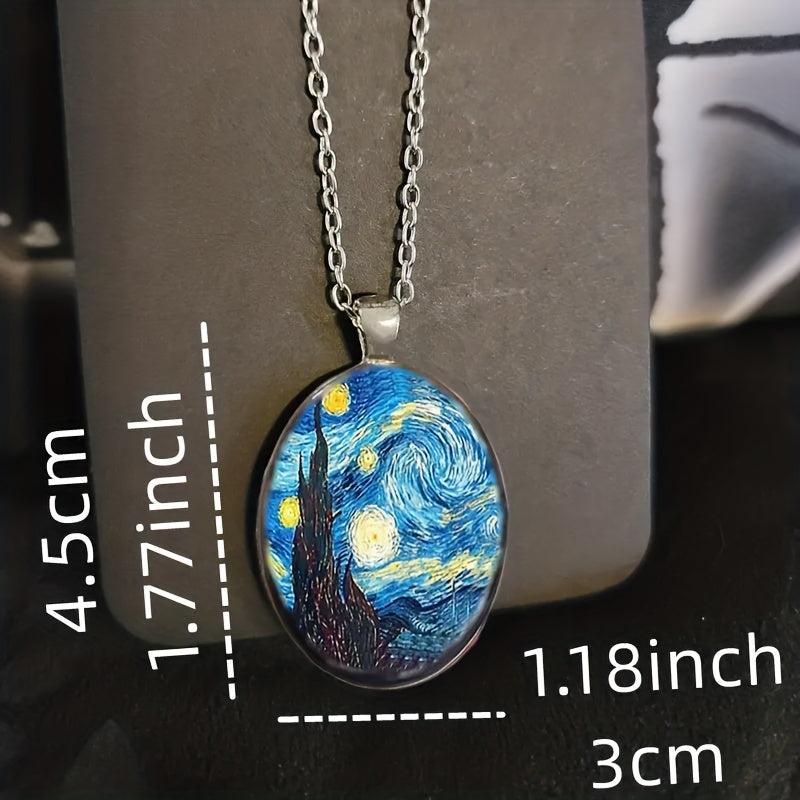 Creative Round Pendant Necklace for Anniversary Party Toy Gift
