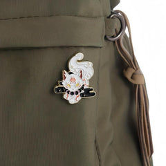 Fox Enamel Brooch For Men Women For Backpacks Costumes