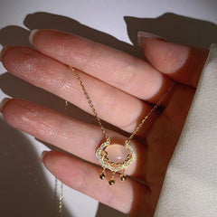 Safe Lock Necklace Pendant Clavicle Chain Creative Women Necklace