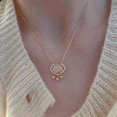 Safe Lock Necklace Pendant Clavicle Chain Creative Women Necklace