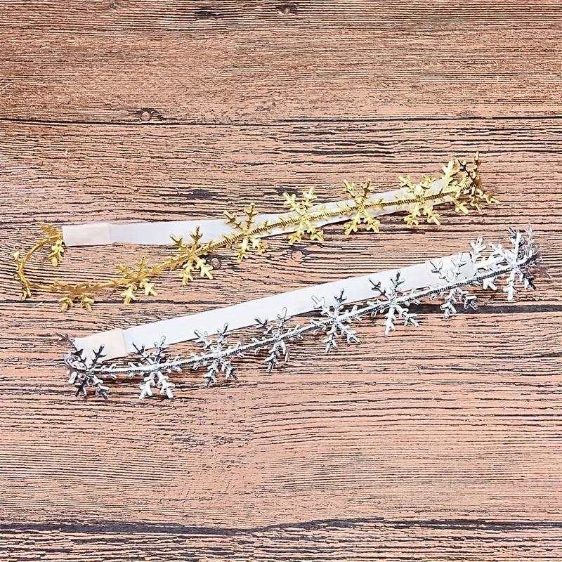 Christmas Snowflake Headband Photo Elastic Hair Accessory