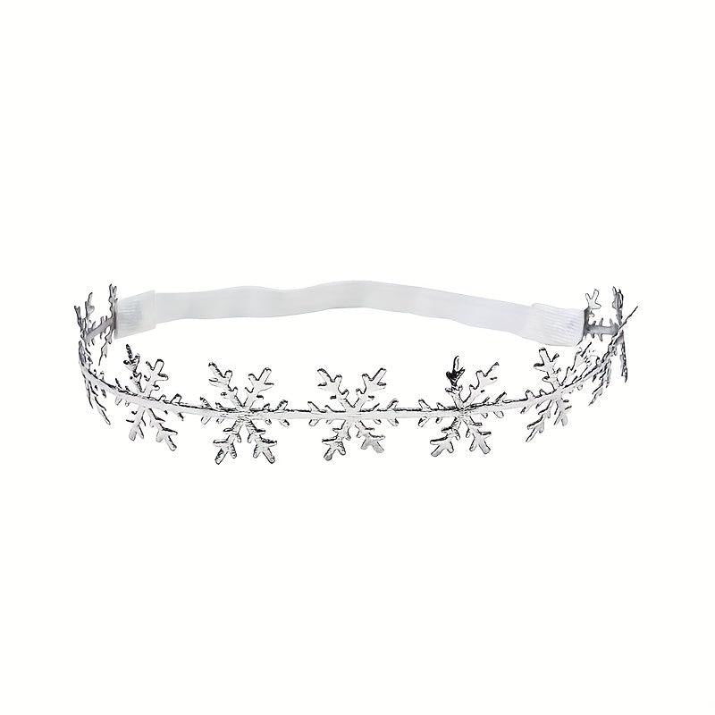 Christmas Snowflake Headband Photo Elastic Hair Accessory