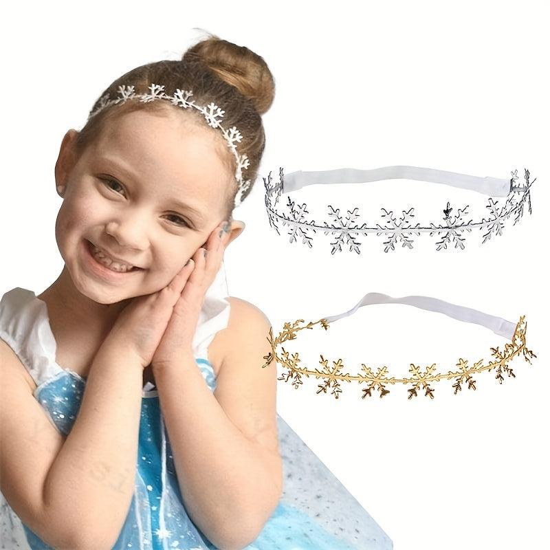 Christmas Snowflake Headband Photo Elastic Hair Accessory