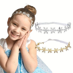 Christmas Snowflake Headband Photo Elastic Hair Accessory