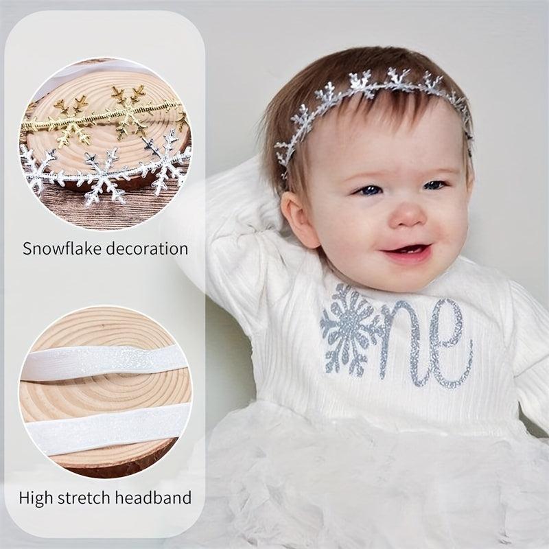 Christmas Snowflake Headband Photo Elastic Hair Accessory