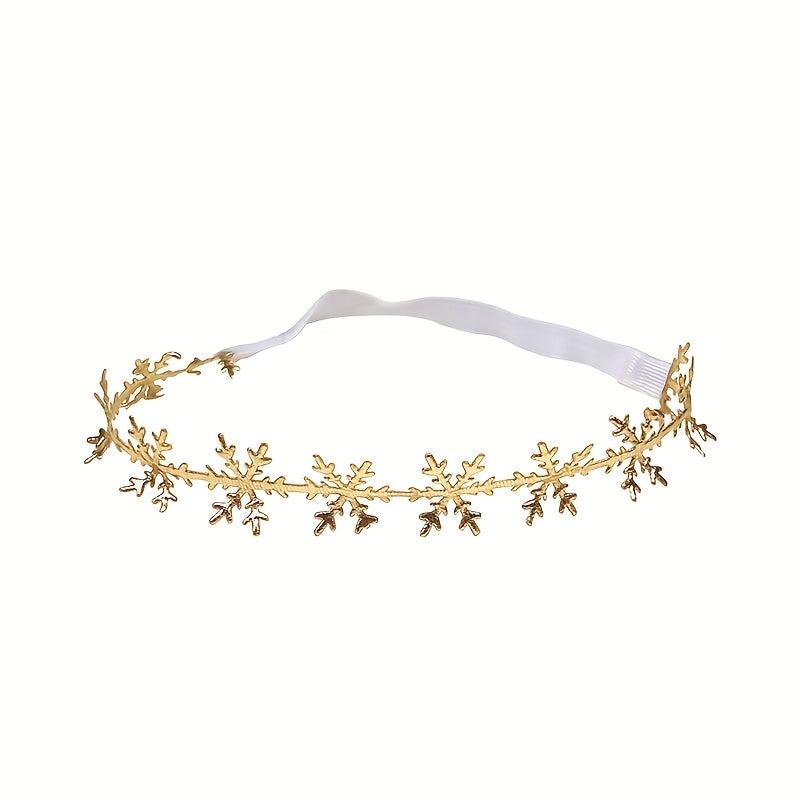 Christmas Snowflake Headband Photo Elastic Hair Accessory