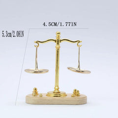 Mini Doll House Accessories Simulation Alloy Scales Family Toy Puzzle Model